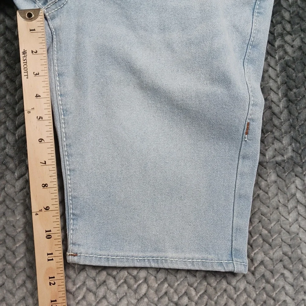 True Religion Rocco Shorts Mens 30 Blue Cotton Denim Bermuda Relaxed Fit Stretch